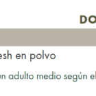 Tabla con valores nutricionales de ZREEN Creatina